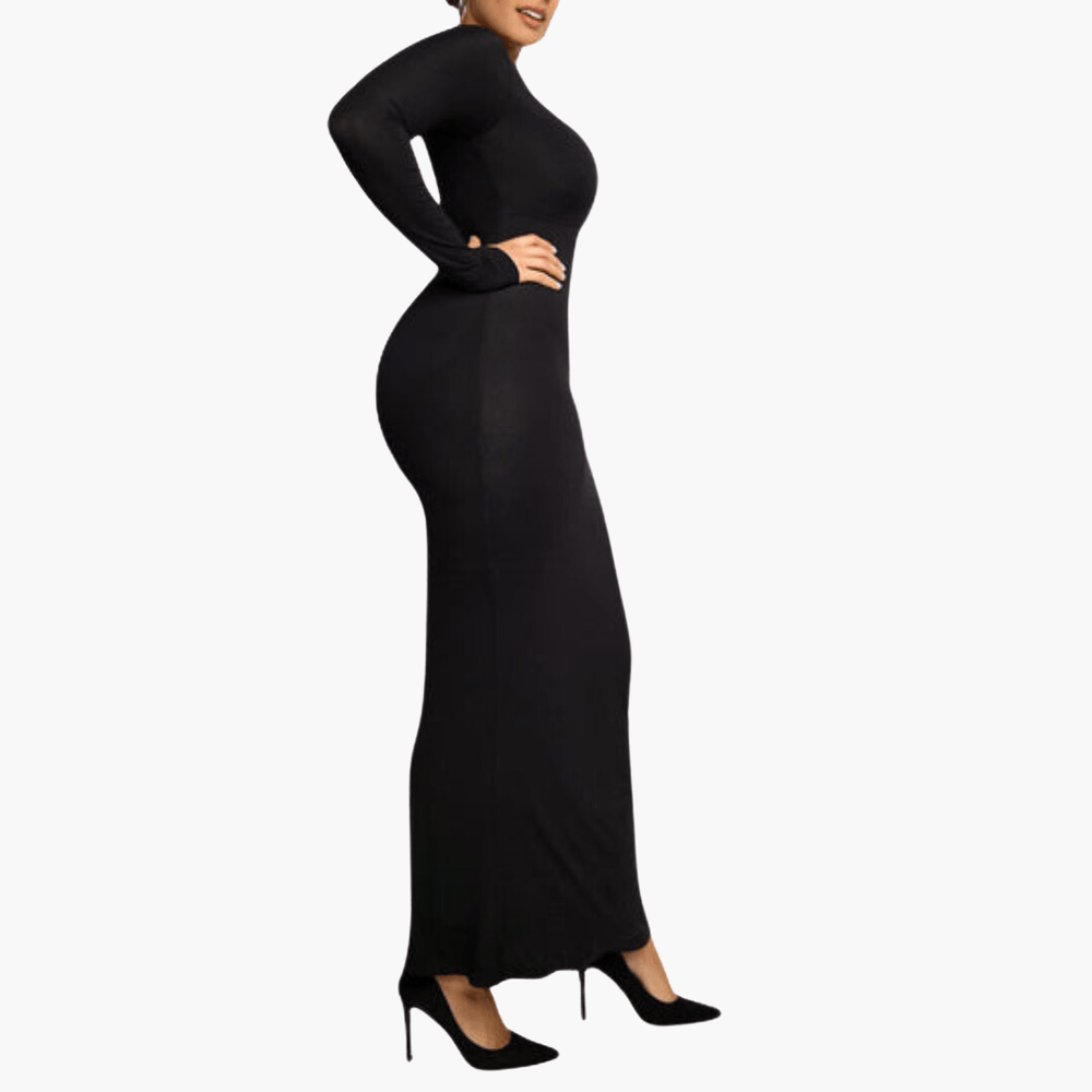 
                  
                    2-in-1 Shapewear Jurk met Lange Mouwen en Ingebouwd Korset - SkinzLine
                  
                