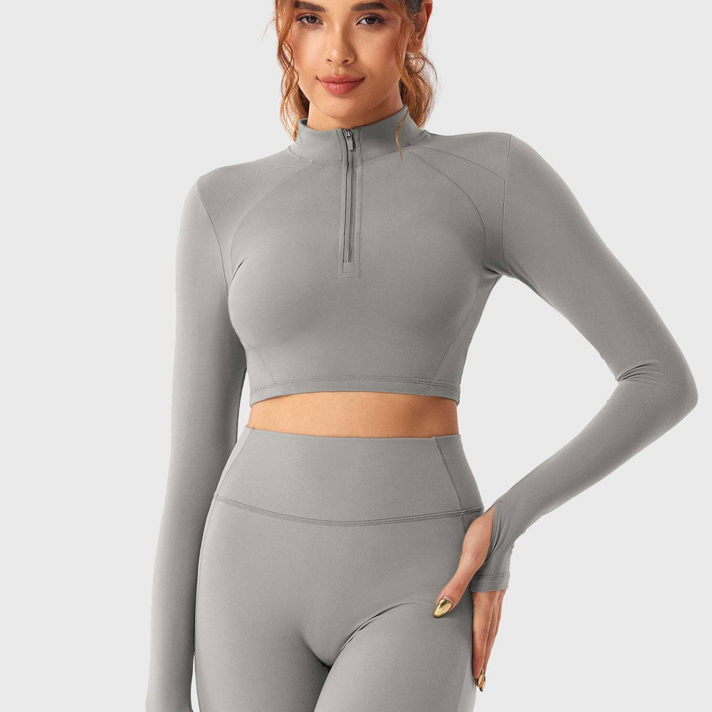 
                  
                    Dames 2-delige Sportset – Naadloze Legging & Cropped Top - SkinzLine
                  
                
