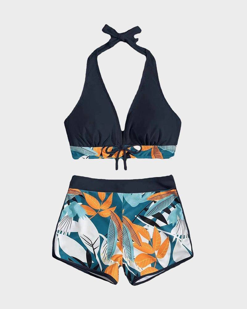
                  
                    Sportieve High Waist Bikini Set – Patchwork Design & Comfort - SkinzLine
                  
                