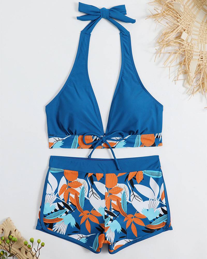 
                  
                    Sportieve High Waist Bikini Set – Patchwork Design & Comfort - SkinzLine
                  
                