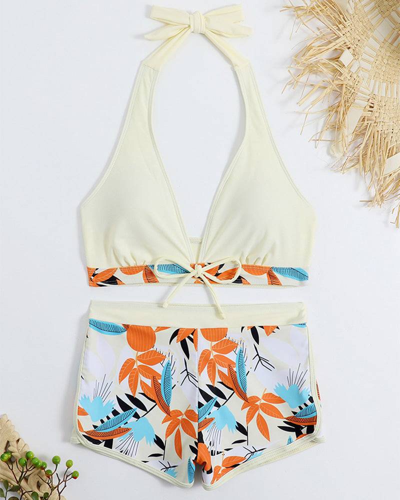
                  
                    Sportieve High Waist Bikini Set – Patchwork Design & Comfort - SkinzLine
                  
                