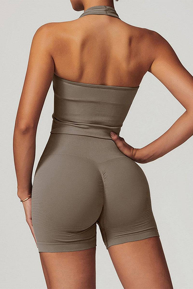 
                  
                    Naadloze Haltertop & Shorts Set - Yoga & Fitness - SkinzLine
                  
                