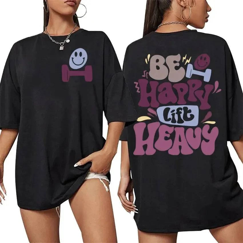 Oversized Sport T-shirt met Print – Fitness - SkinzLine