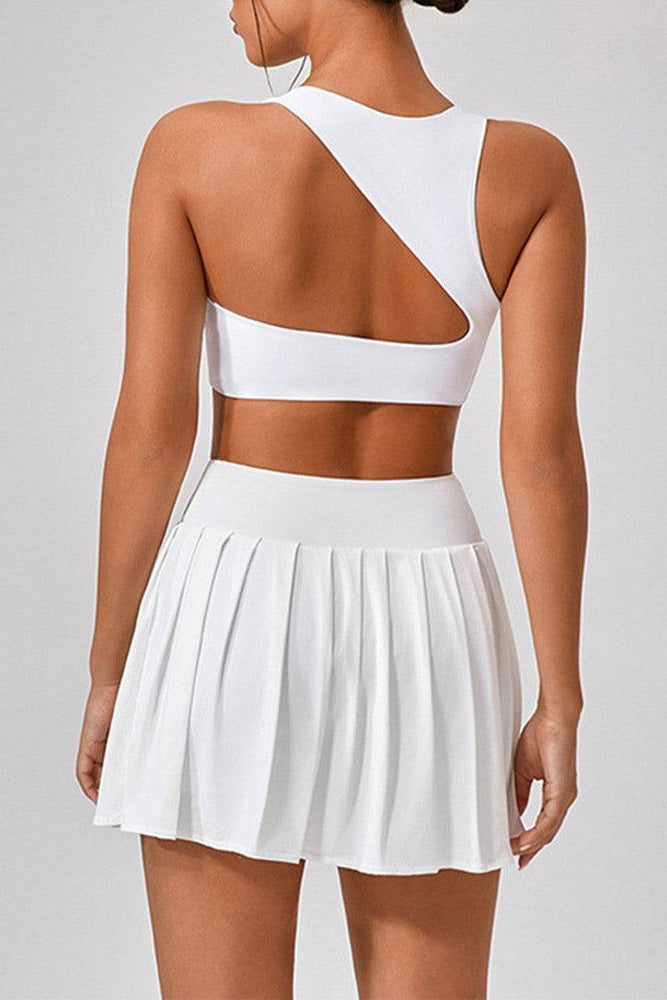 
                  
                    Sportset Brede Schoudertop & Rok - Fitness & Yoga - SkinzLine
                  
                
