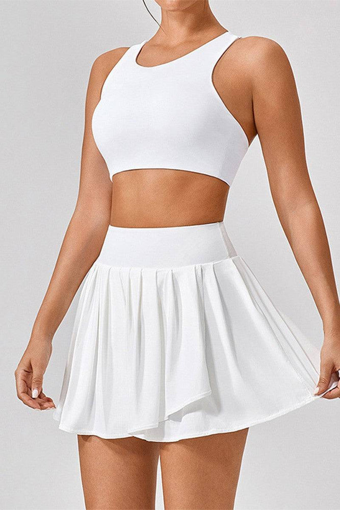 
                  
                    Sportset Brede Schoudertop & Rok - Fitness & Yoga - SkinzLine
                  
                