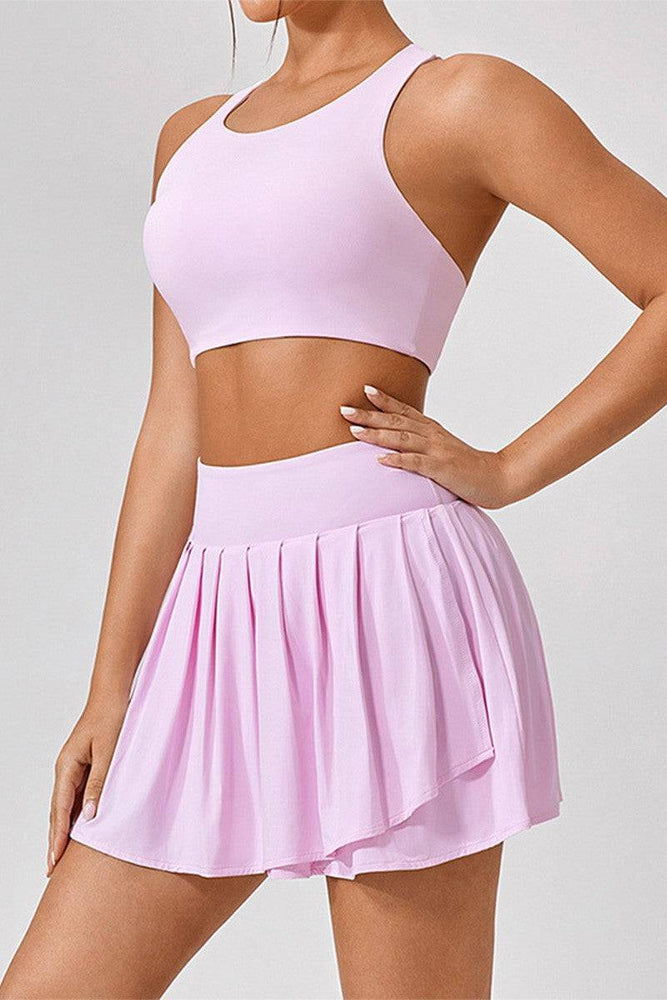 
                  
                    Sportset Brede Schoudertop & Rok - Fitness & Yoga - SkinzLine
                  
                
