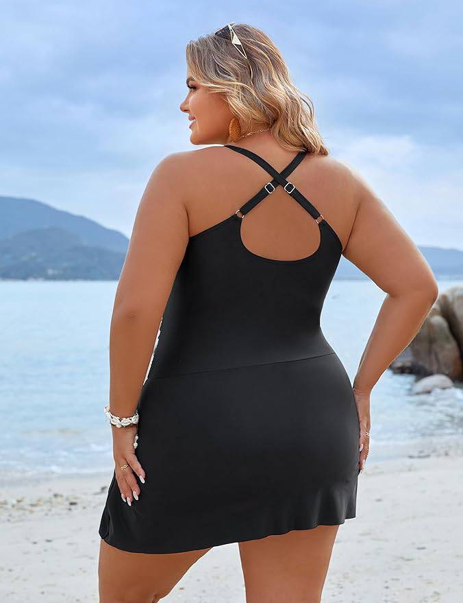 
                  
                    Plus Size Zwemjurk Badpak – Tummy Control & Flatterend Design - SkinzLine
                  
                