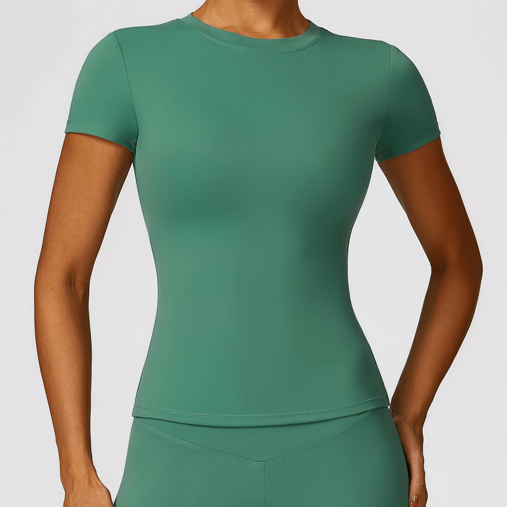 
                  
                    Dames Seamless Yoga T-shirt – Ademend & Sneldrogend - SkinzLine
                  
                