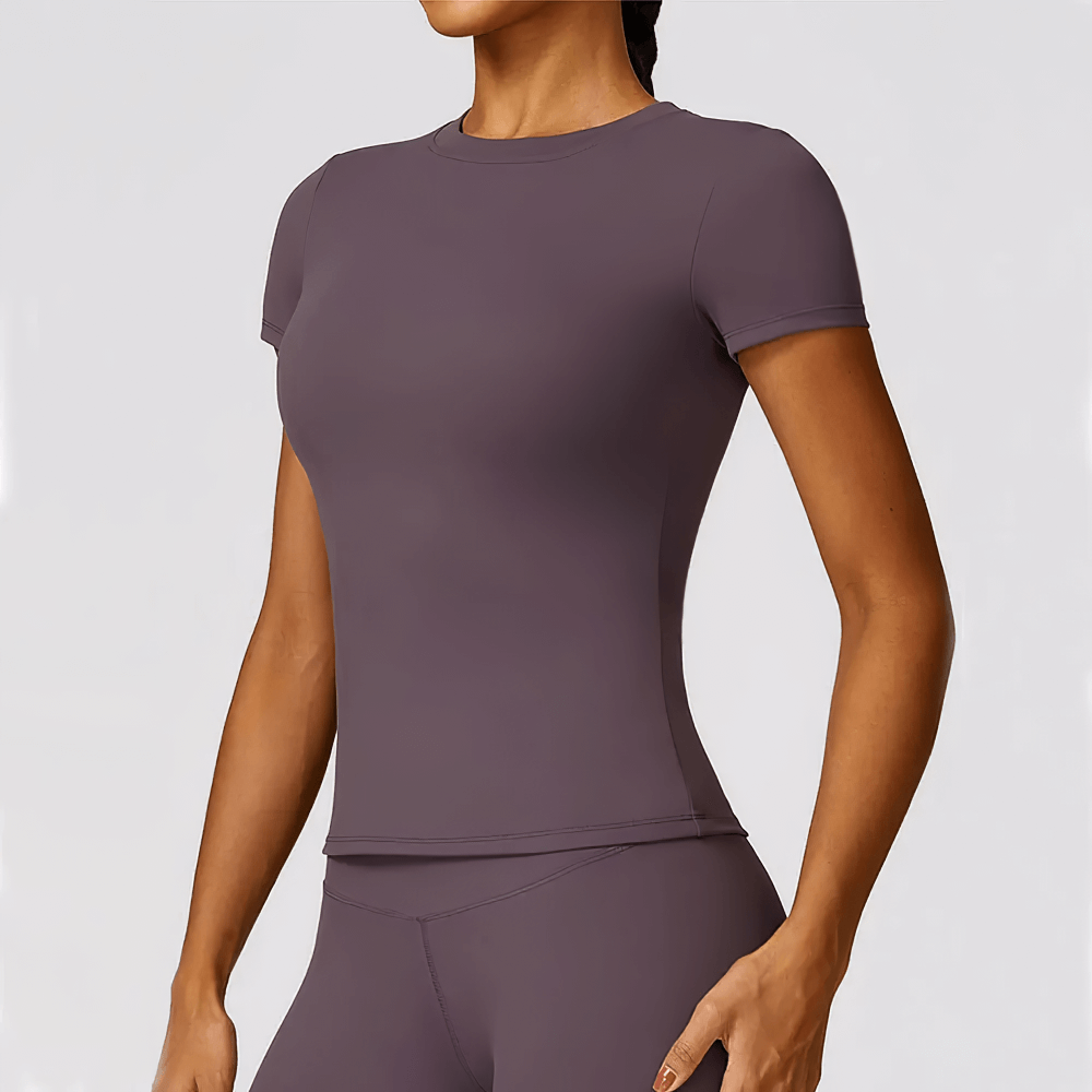 
                  
                    Dames Seamless Yoga T-shirt – Ademend & Sneldrogend - SkinzLine
                  
                