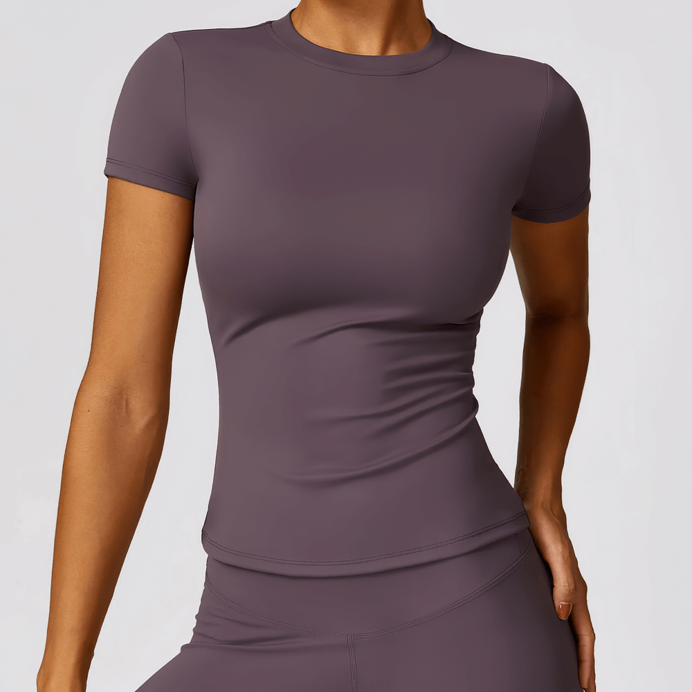 
                  
                    Dames Seamless Yoga T-shirt – Ademend & Sneldrogend - SkinzLine
                  
                