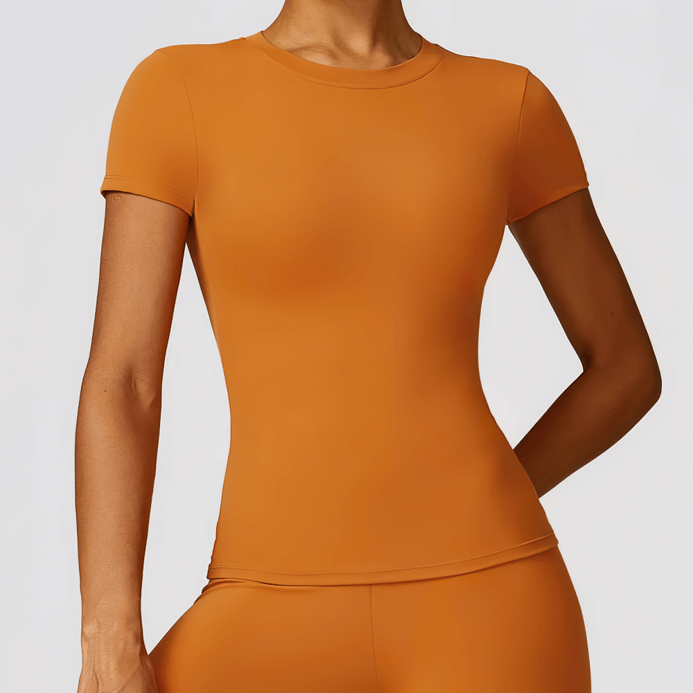 
                  
                    Dames Seamless Yoga T-shirt – Ademend & Sneldrogend - SkinzLine
                  
                