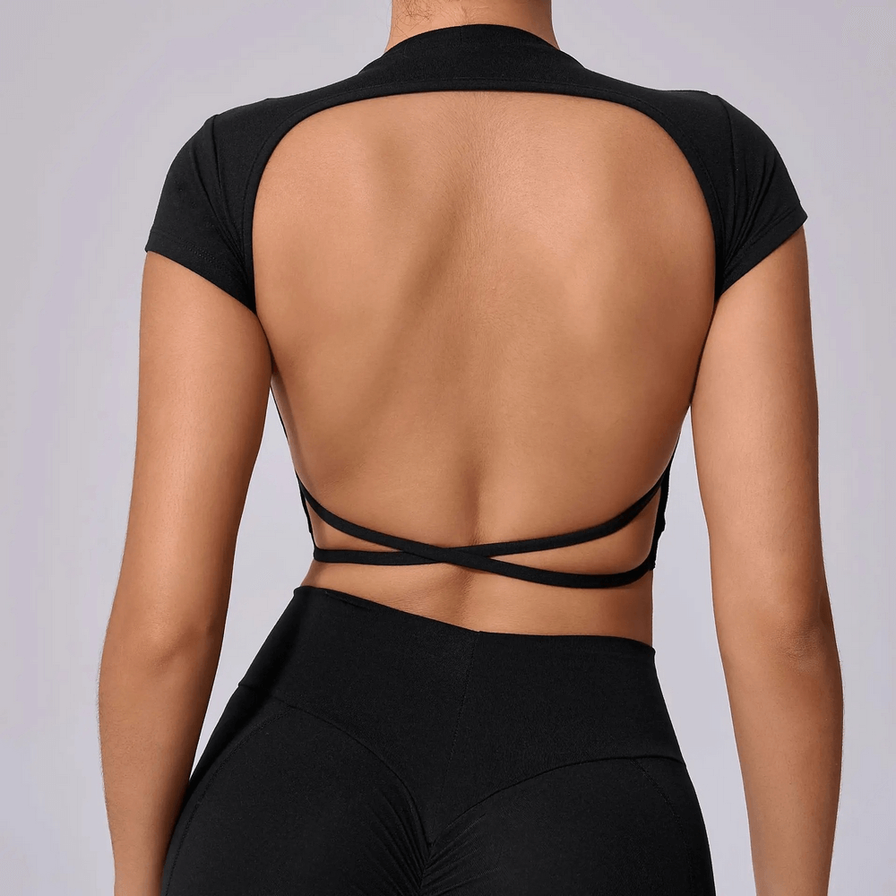 
                  
                    Dames Sport T-Shirt Open Rug – Sneldrogend - SkinzLine
                  
                