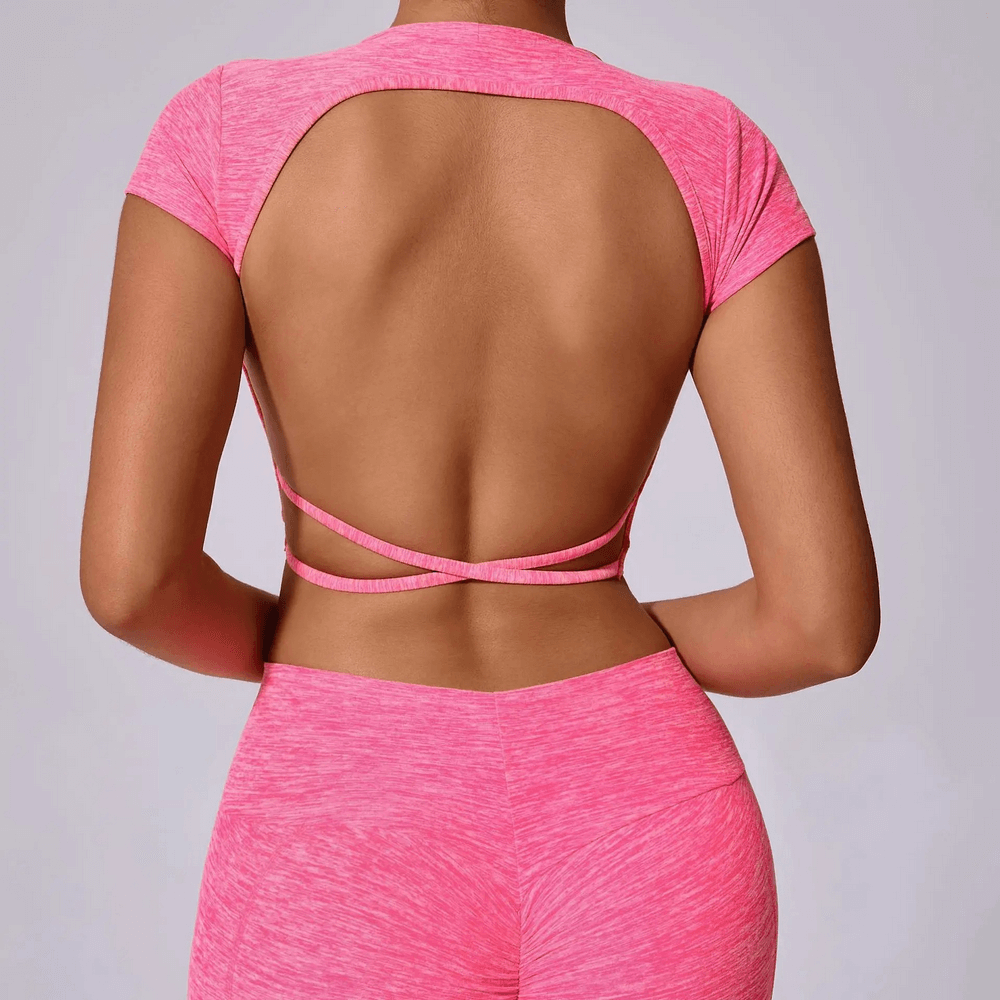 
                  
                    Dames Sport T-Shirt Open Rug – Sneldrogend - SkinzLine
                  
                
