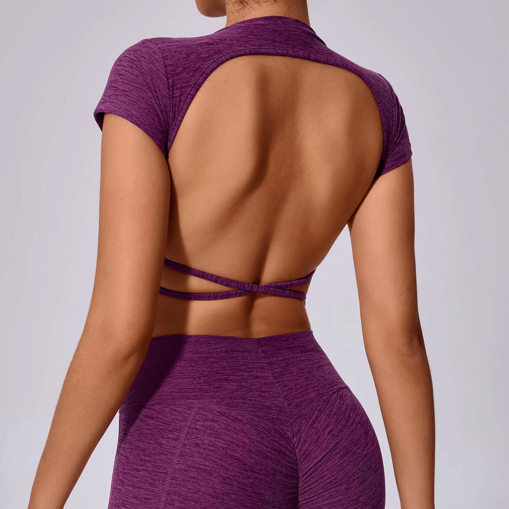 
                  
                    Dames Sport T-Shirt Open Rug – Sneldrogend - SkinzLine
                  
                