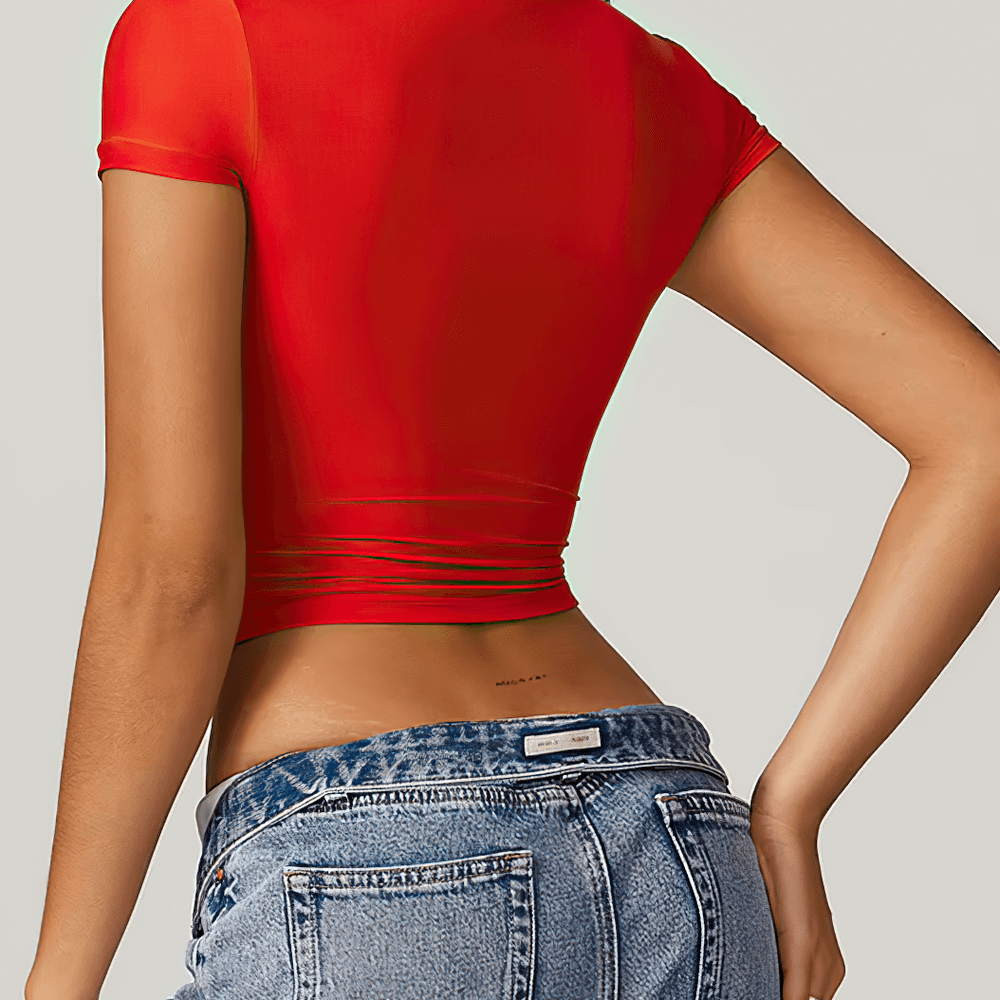 
                  
                    Dames Yoga Crop T-shirt – Ademend & Sneldrogend - SkinzLine
                  
                