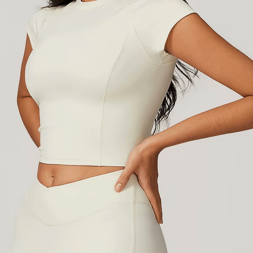 Dames Yoga Crop Top – Ademend & Sneldrogend - SkinzLine