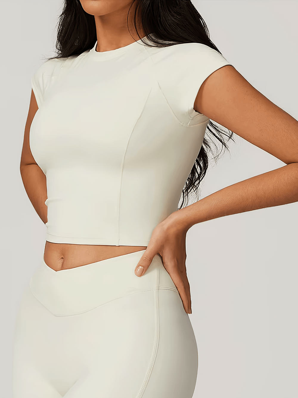 Dames Yoga Crop Top – Ademend & Sneldrogend - SkinzLine