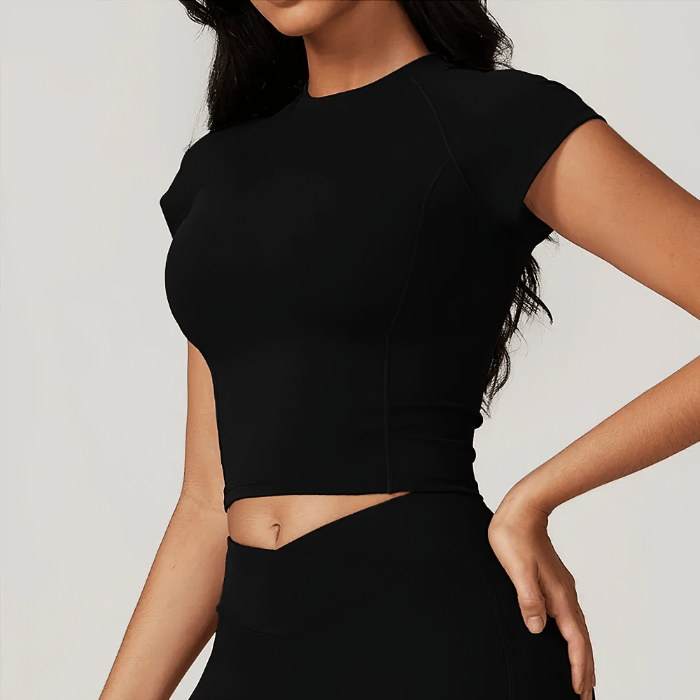 
                  
                    Dames Yoga Crop Top – Ademend & Sneldrogend - SkinzLine
                  
                