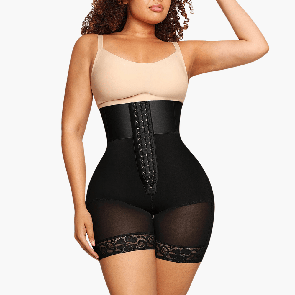 Hoog Getailleerde Bodyshaper Short – Verstelbare Compressie - SkinzLine
