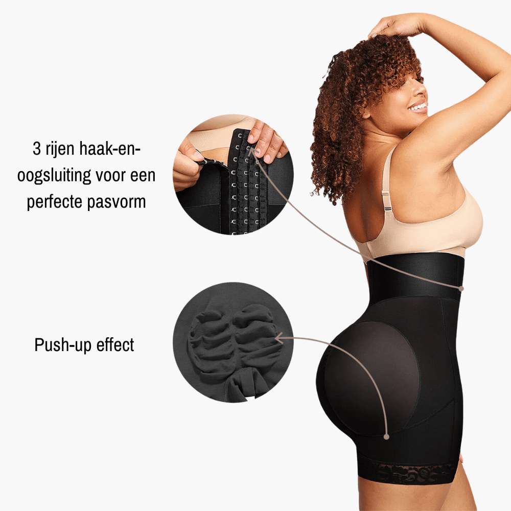 
                  
                    Hoog Getailleerde Bodyshaper Short – Verstelbare Compressie - SkinzLine
                  
                