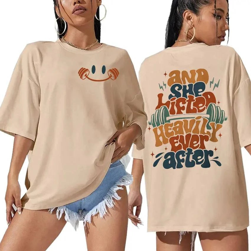 Oversized Sport T-shirt met Print - SkinzLine