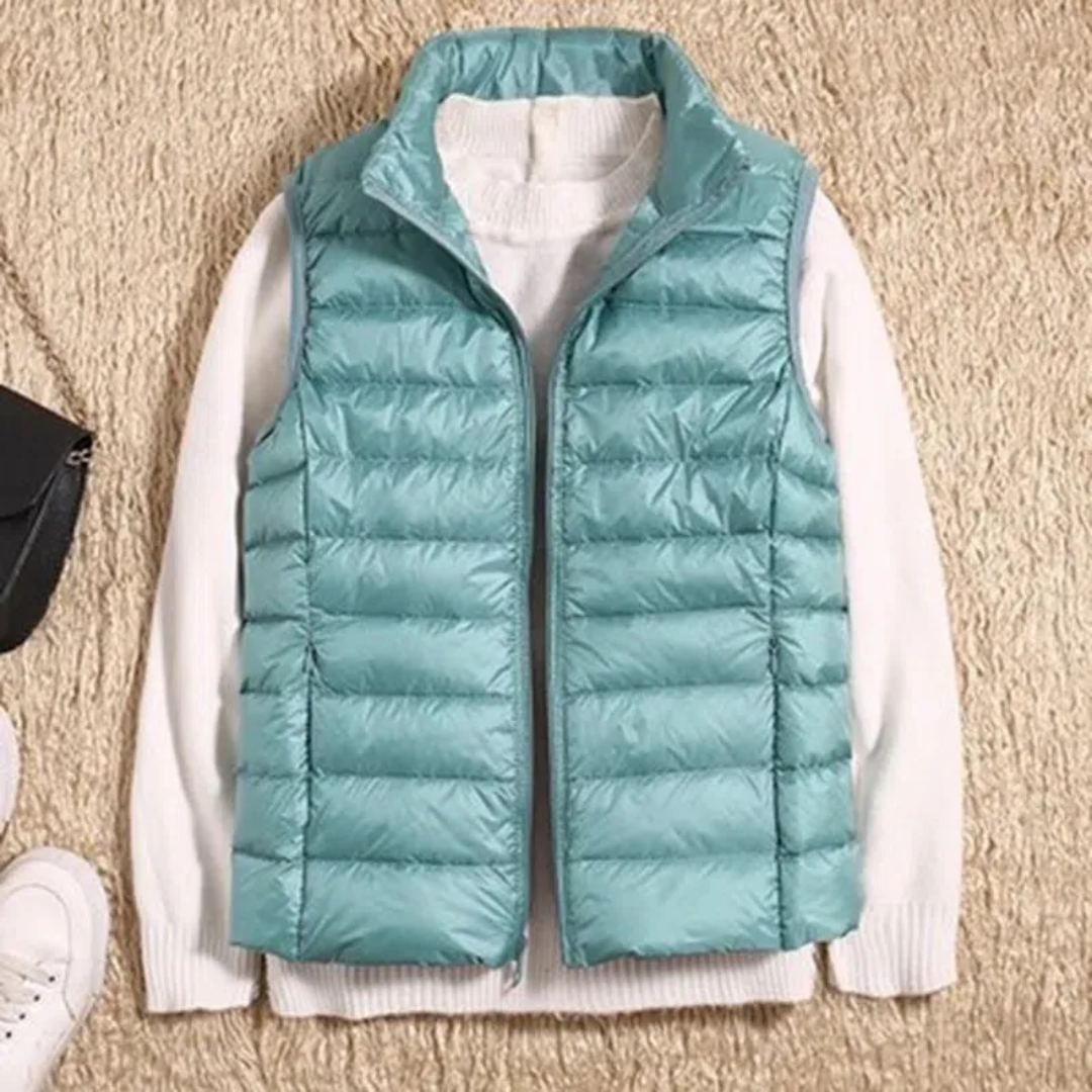 Windbestendige dames bodywarmer met ritssluiting