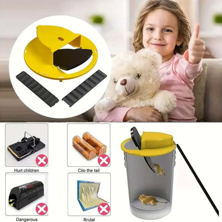 Muizenval Musefelle Multi-Vangst | Automatische Kantelfunctie | Veilig voor Kinderen en Huisdieren