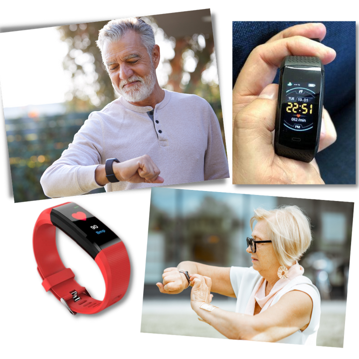 Smartwatch voor Ouderen - Gemakkelijk in Gebruik - Gezondheids- en Activiteitenmonitoring