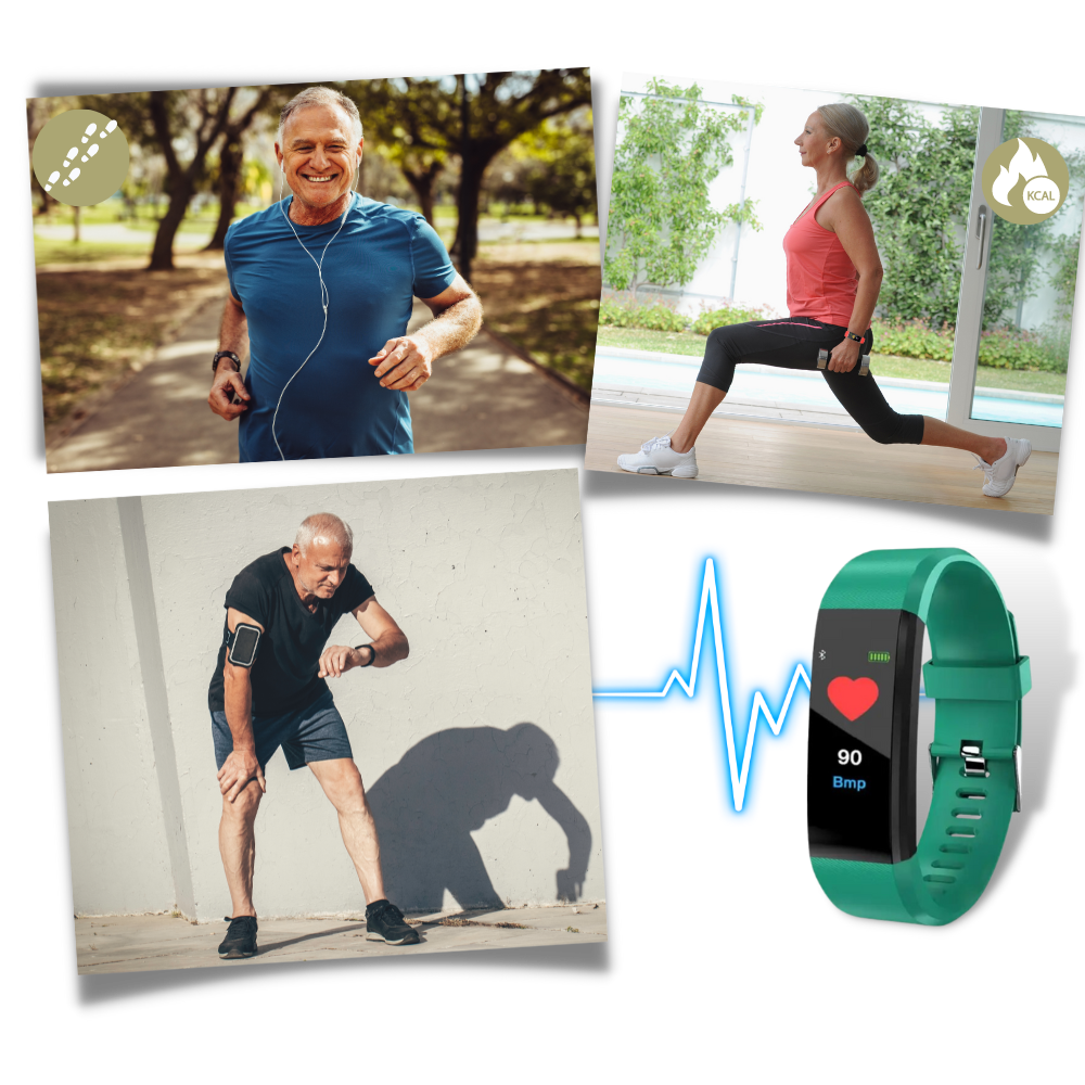 Smartwatch voor Ouderen - Gemakkelijk in Gebruik - Gezondheids- en Activiteitenmonitoring