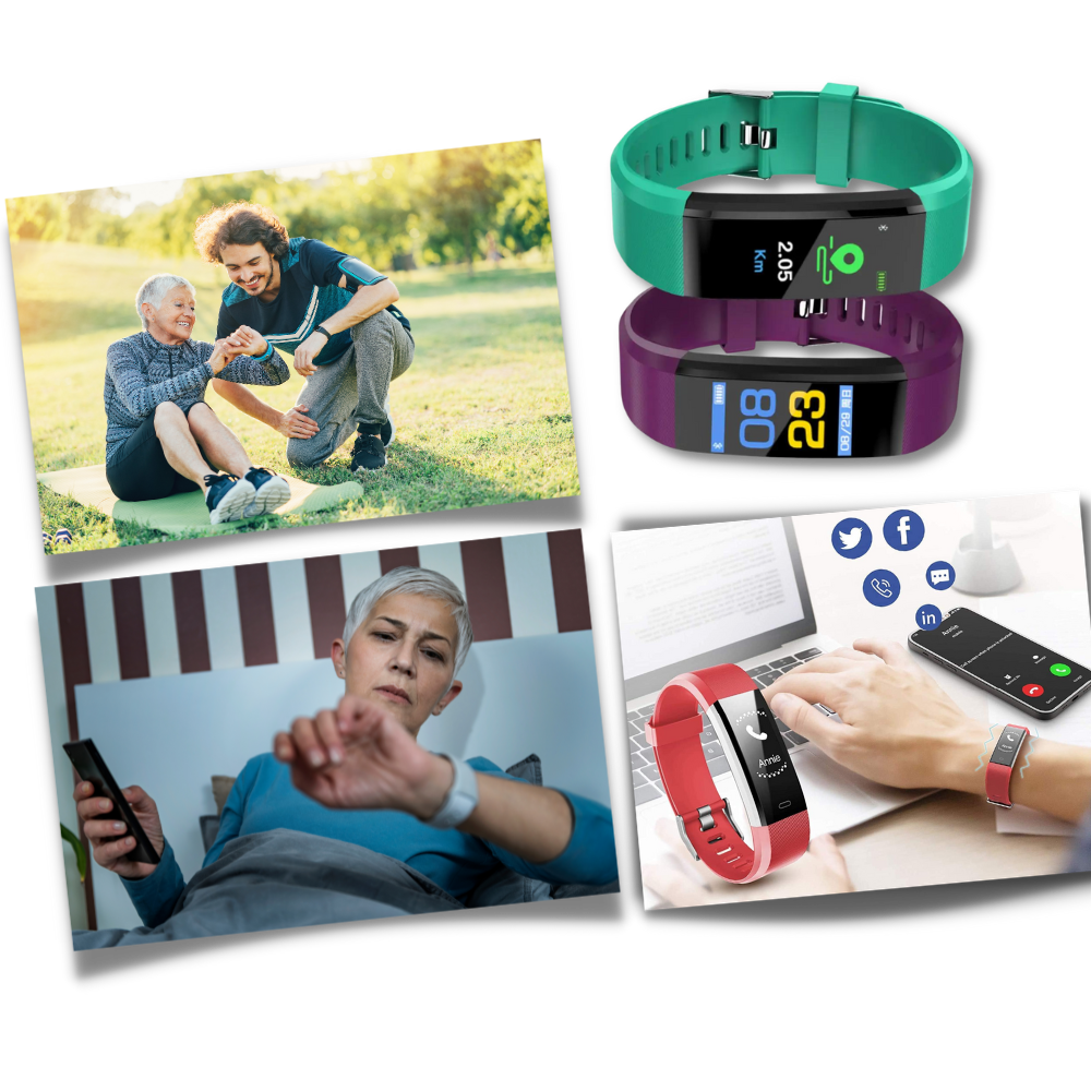 Smartwatch voor Ouderen - Gemakkelijk in Gebruik - Gezondheids- en Activiteitenmonitoring