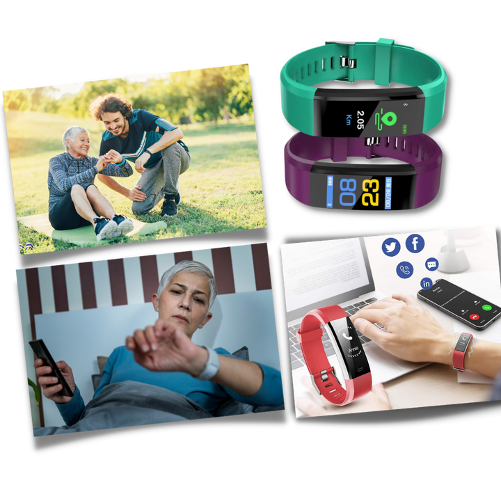Smartwatch voor Ouderen - Gemakkelijk in Gebruik - Gezondheids- en Activiteitenmonitoring
