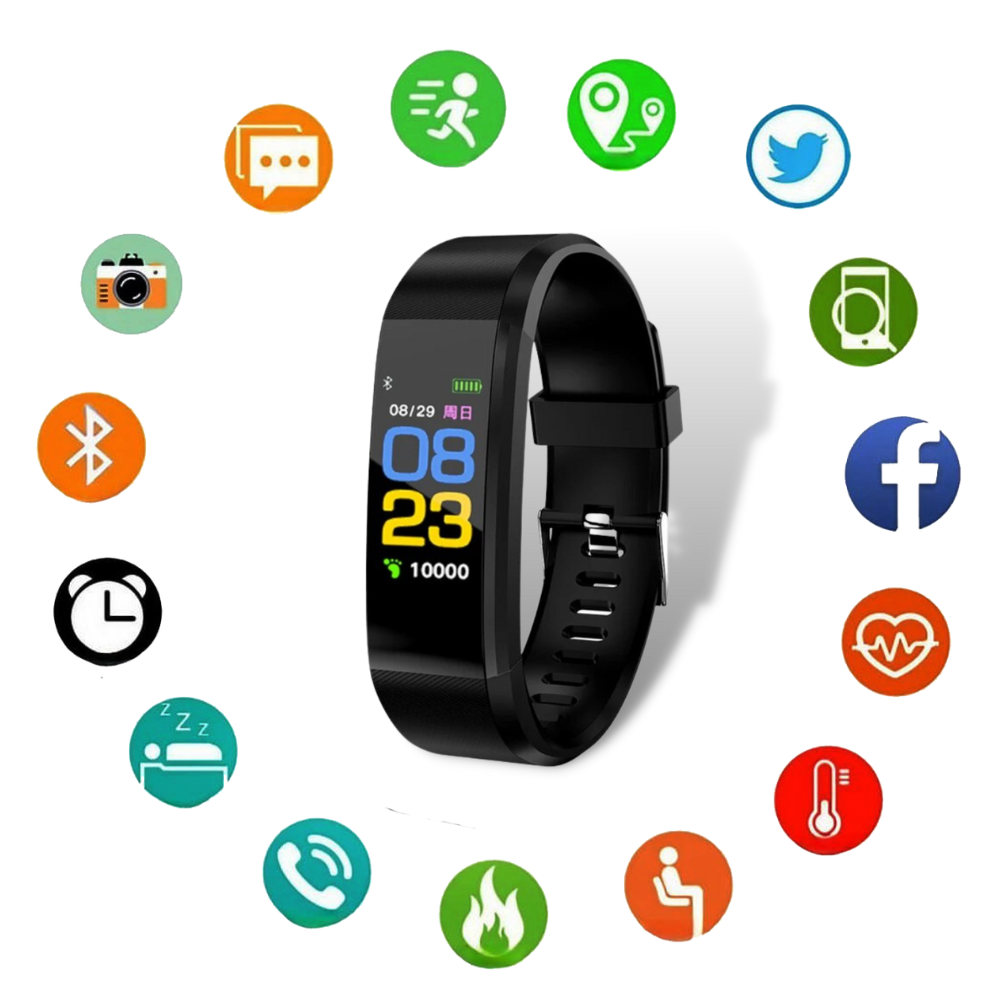 Smartwatch voor Ouderen - Gemakkelijk in Gebruik - Gezondheids- en Activiteitenmonitoring
