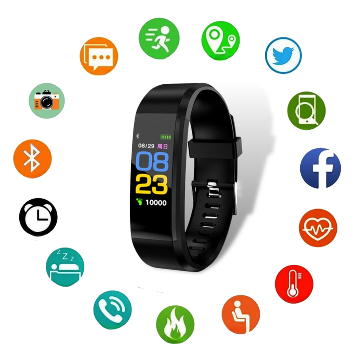 Smartwatch voor Ouderen - Gemakkelijk in Gebruik - Gezondheids- en Activiteitenmonitoring
