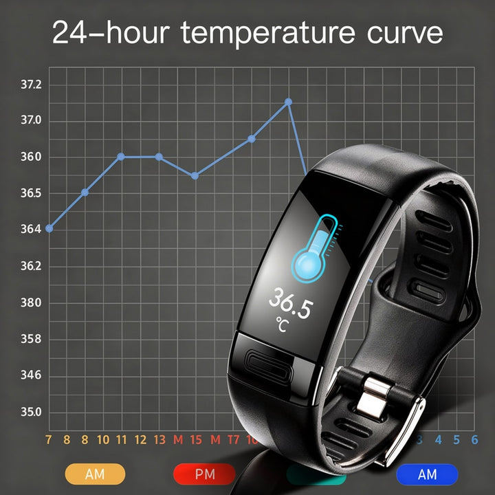Smartwatch met ECG, hartslag, bloeddruk en slaapmonitoring voor dames en heren | Fitnesstracker | Vitaro