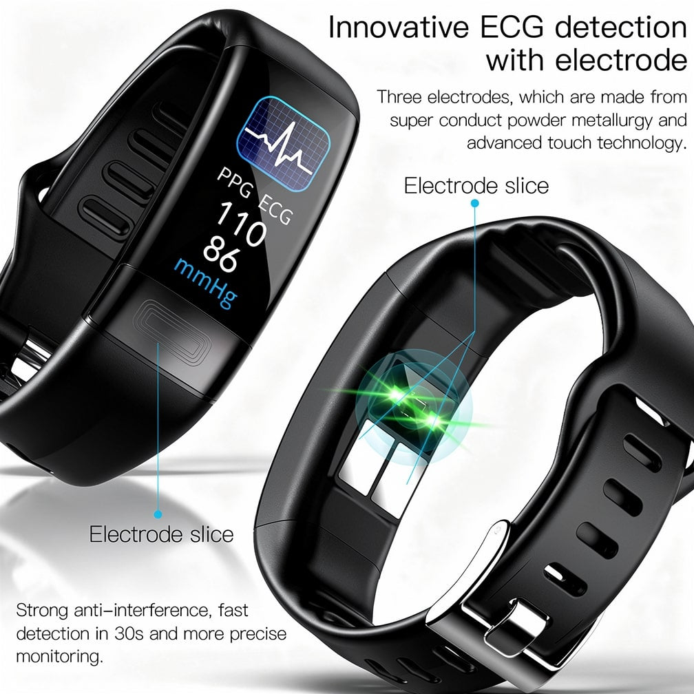 Smartwatch met ECG, hartslag, bloeddruk en slaapmonitoring voor dames en heren | Fitnesstracker | Vitaro