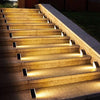 Zonne-energie buitenverlichting terrasverlichting trap waterdicht LED driehoekig traplamp