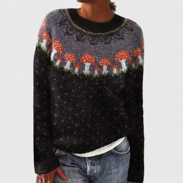 Fair Isle-trui met ronde hals