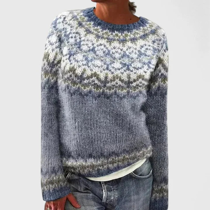 Fair Isle-trui met ronde hals