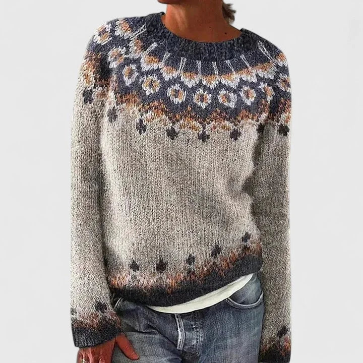 Fair Isle-trui met ronde hals