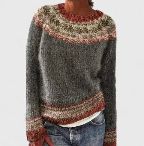 Fair Isle-trui met ronde hals