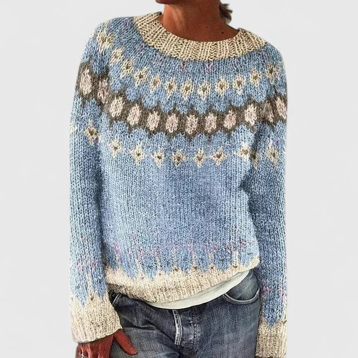 Fair Isle-trui met ronde hals