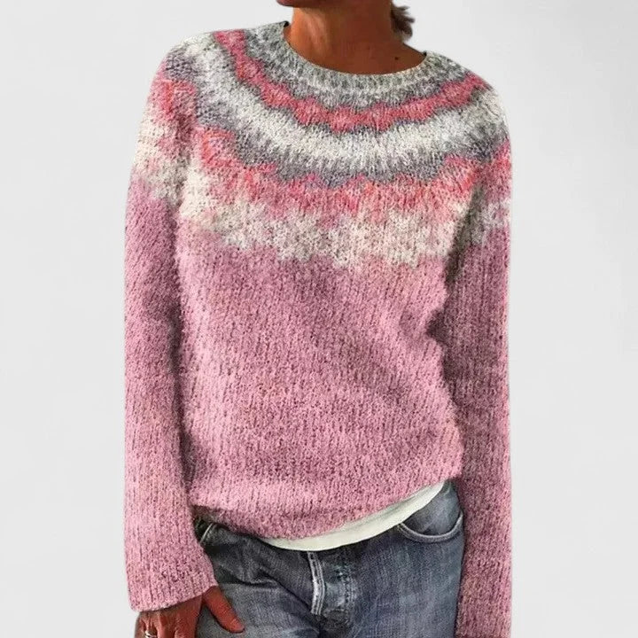 Fair Isle-trui met ronde hals