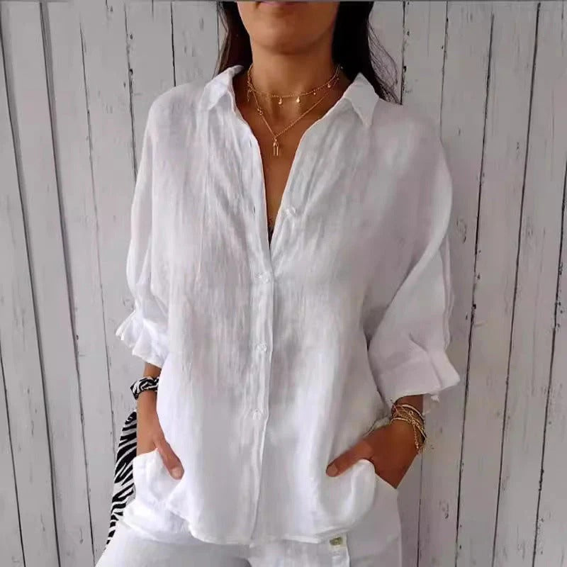 linnenmix Vrouwenblouse - Sophie