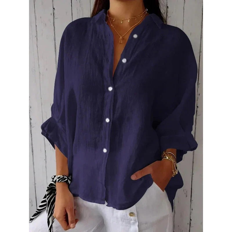 linnenmix Vrouwenblouse - Sophie