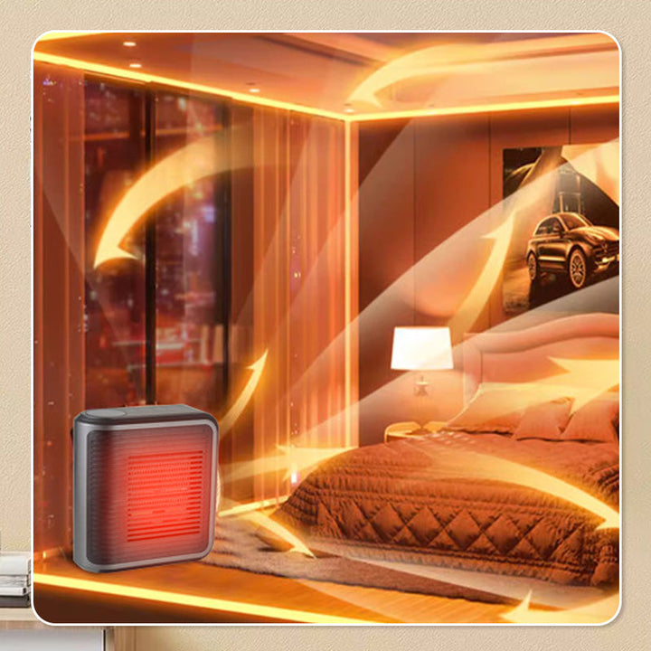 Stopcontactkachel 800 W met thermostaat en timer