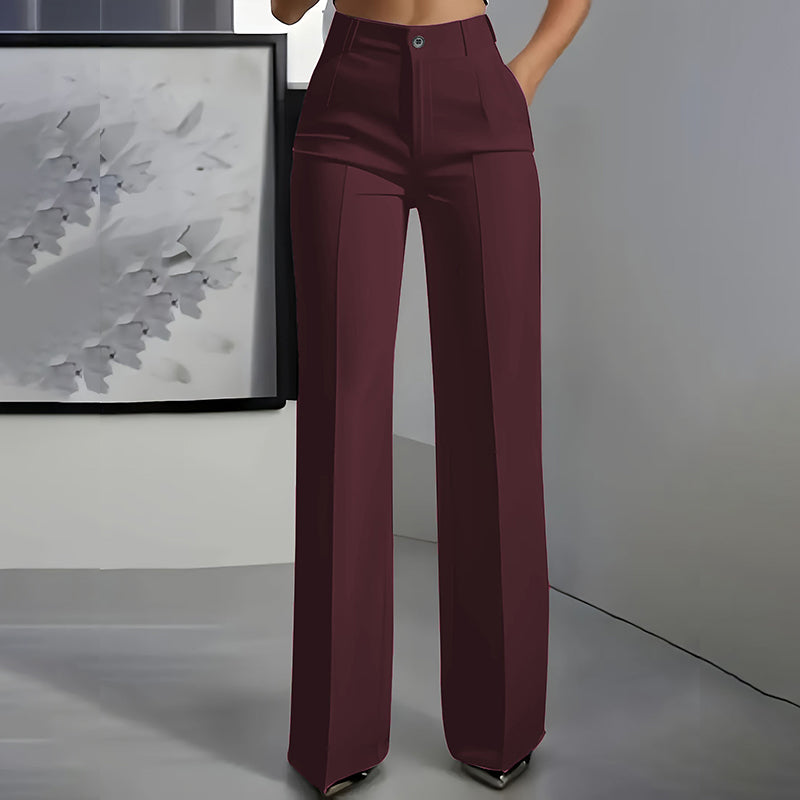 Highwaistbroek voor dames | Recht model & vouw | Maten S–3XL