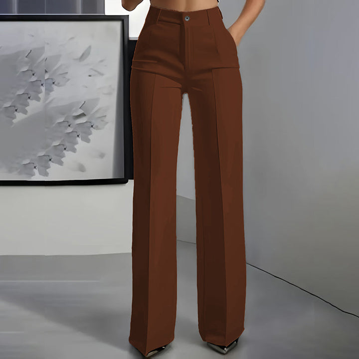 Highwaistbroek voor dames | Recht model & vouw | Maten S–3XL