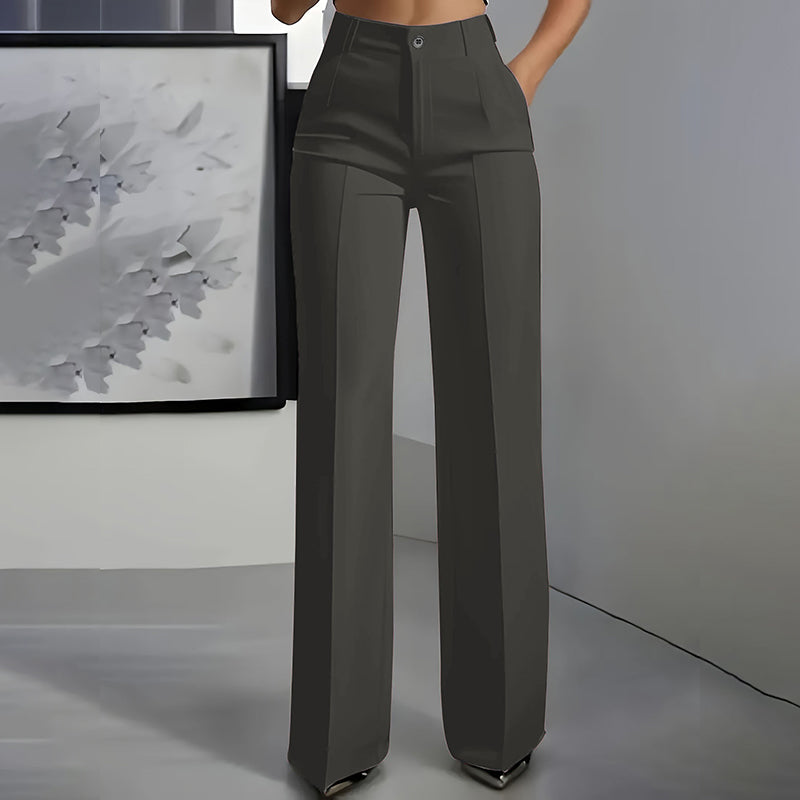 Highwaistbroek voor dames | Recht model & vouw | Maten S–3XL