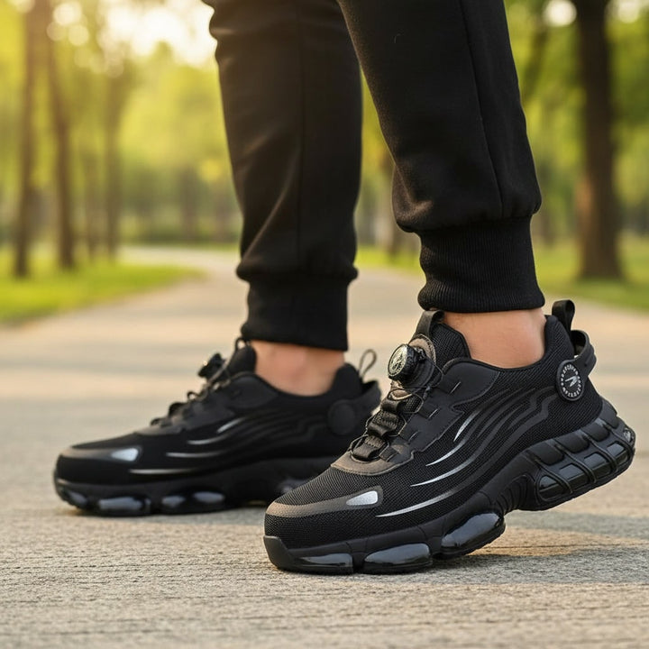 Veiligheidsschoenen met stalen neus lichtgewicht sneakers ademend mesh antislip sportief
