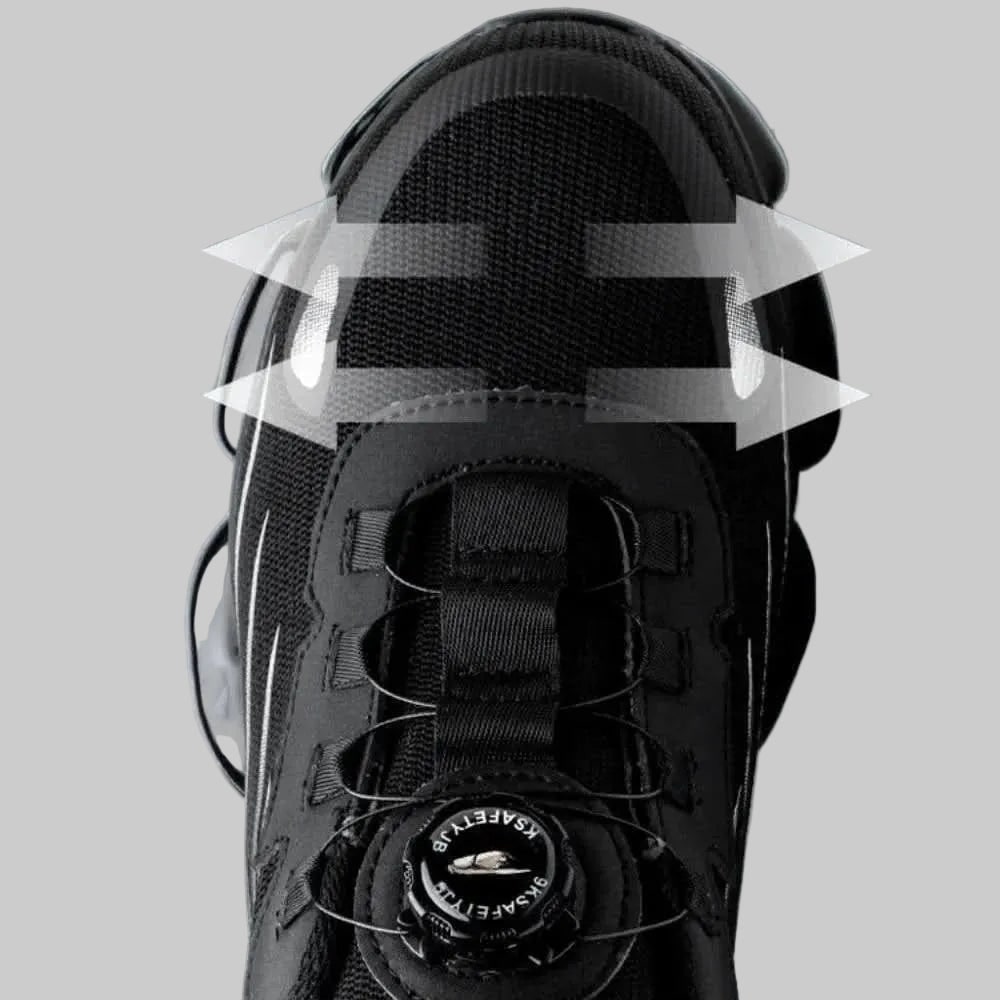 Veiligheidsschoenen met stalen neus lichtgewicht sneakers ademend mesh antislip sportief